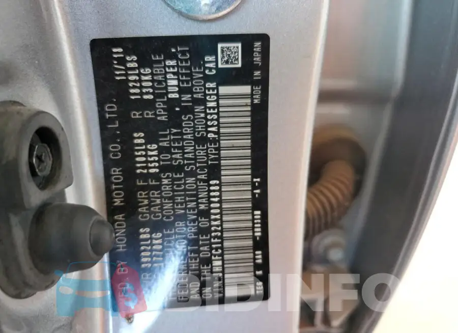 JHMFC1F32KX004889 Photo# 12