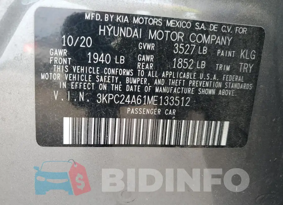 3KPC24A61ME133512 Photo# 12