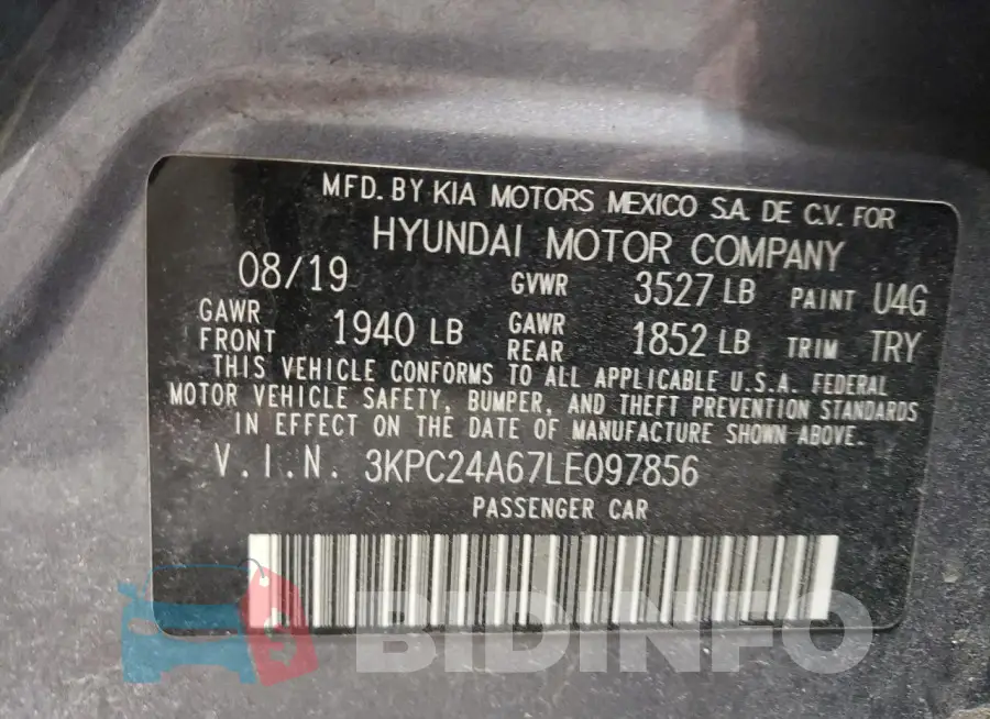 3KPC24A67LE097856 Photo# 12