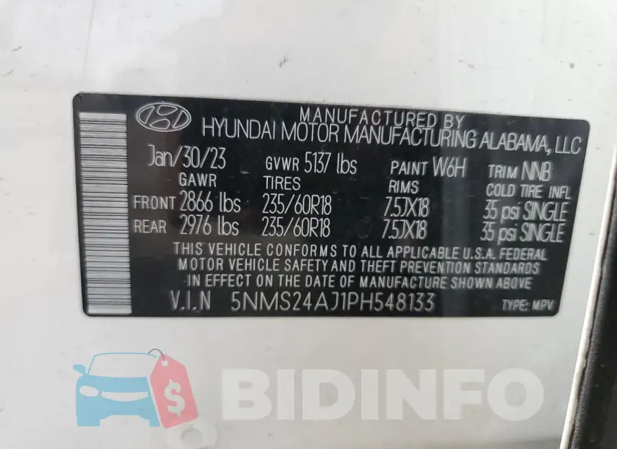 5NMS24AJ1PH548133 Photo# 14