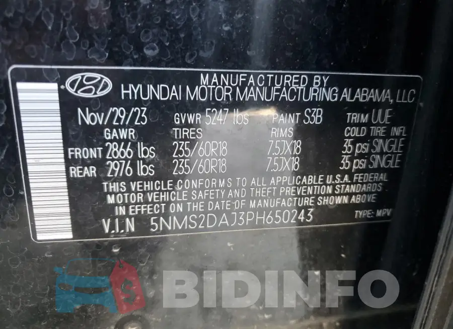 5NMS2DAJ3PH650243 Photo# 12