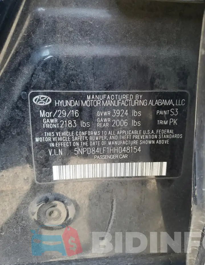 5NPD84LF1HH048154 Photo# 12