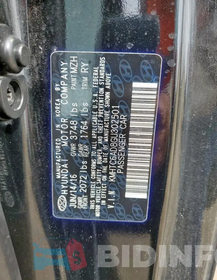KMHTC6AD8GU302501 Photo# 12