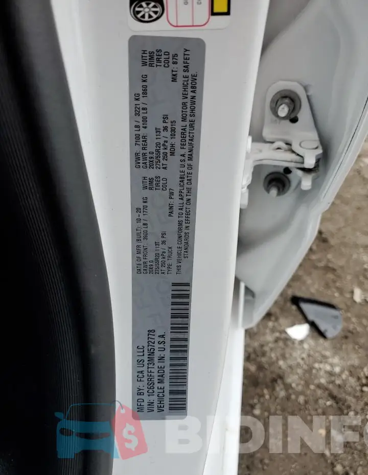 1C6SRFFT3MN572778 Photo# 12
