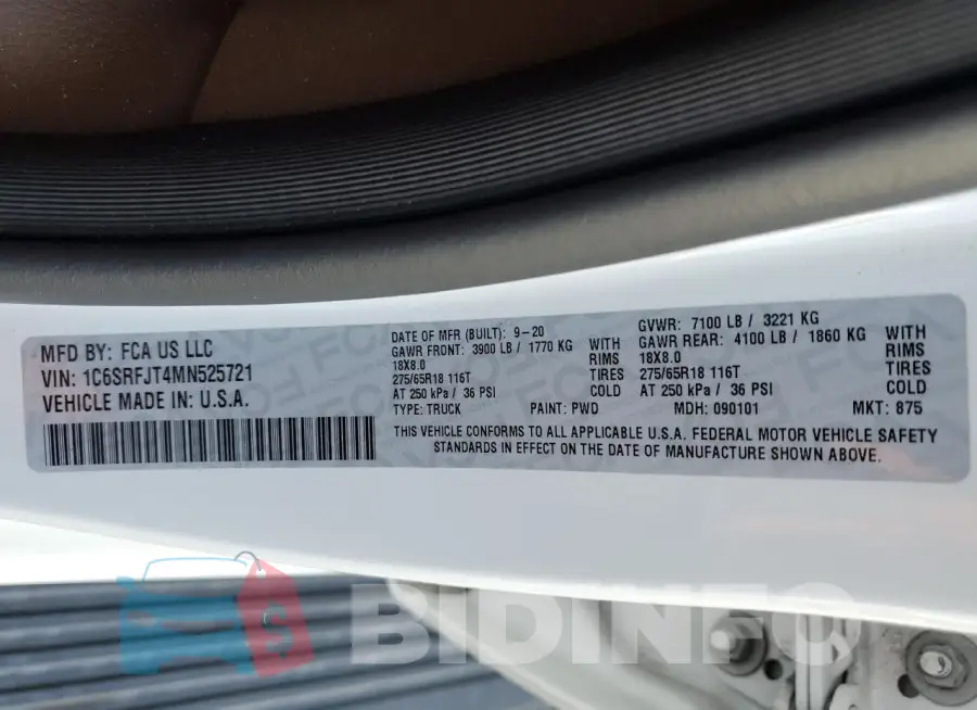 1C6SRFJT4MN525721 Photo# 12