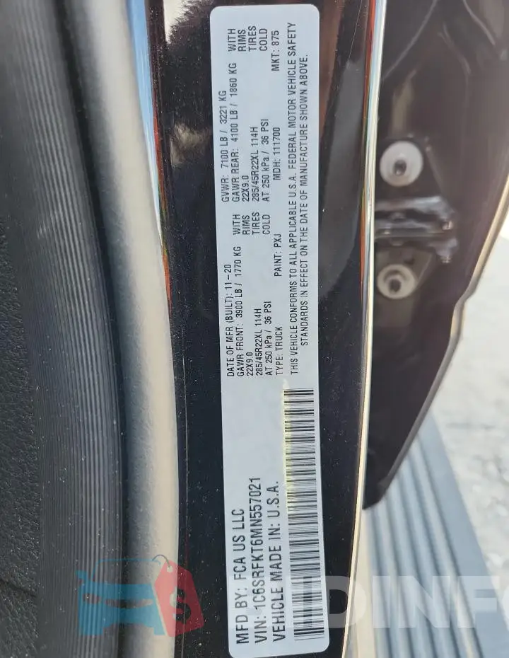 1C6SRFKT6MN557021 Photo# 13