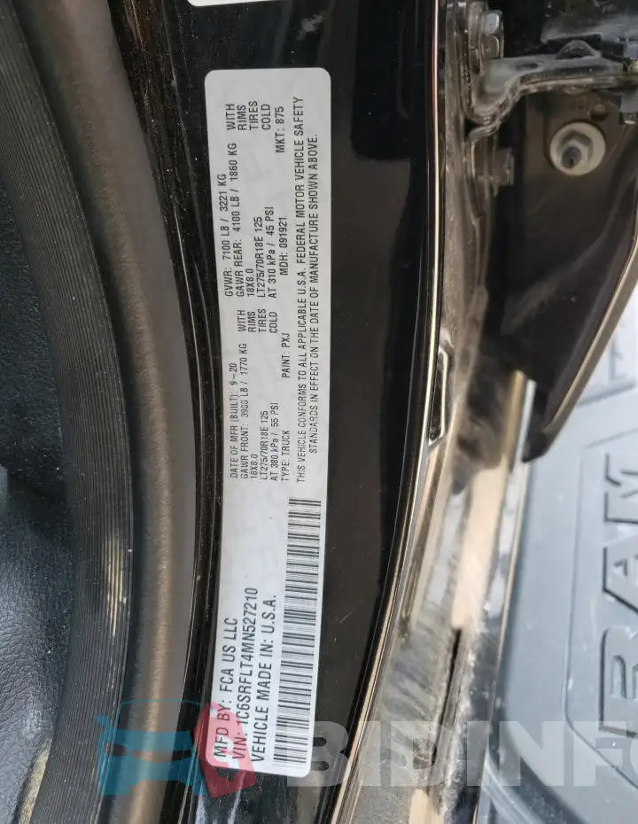 1C6SRFLT4MN527210 Photo# 12