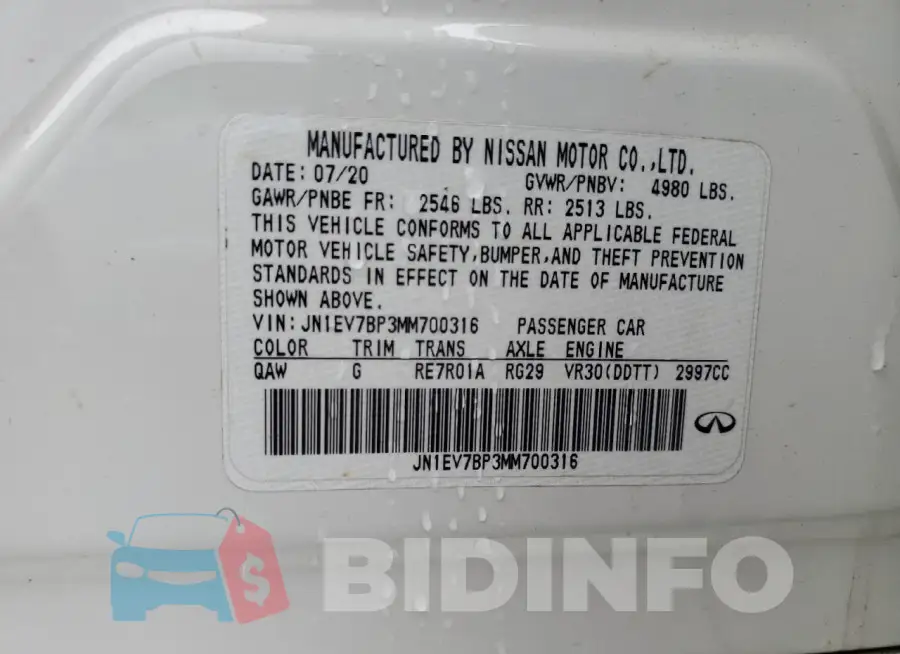 JN1EV7BP3MM700316 Photo# 12