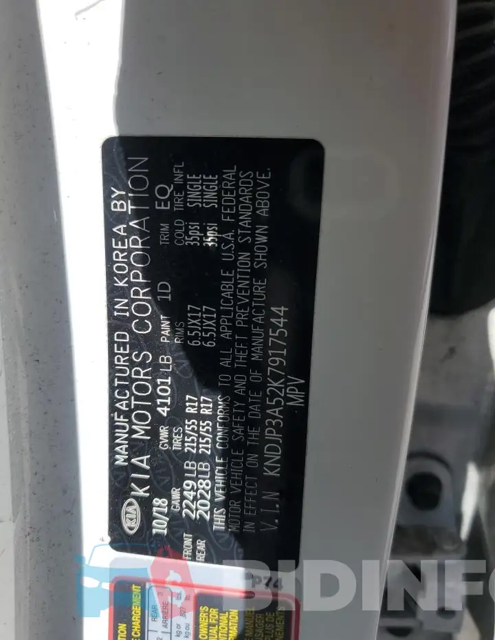 KNDJP3A52K7917544 Photo# 13