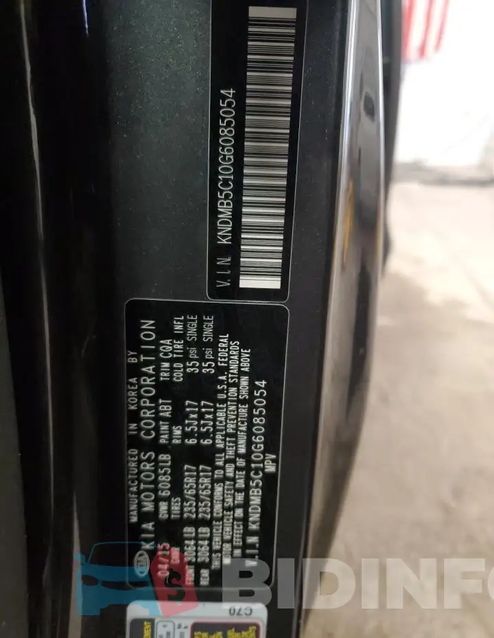 KNDMB5C10G6085054 Photo# 13