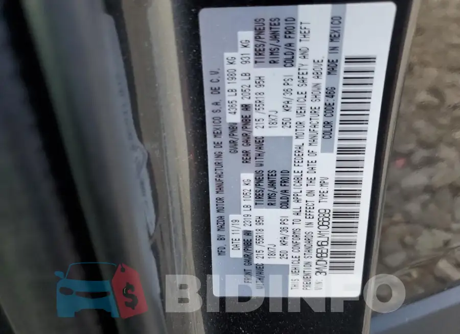 3MVDMBEM6LM106689 Photo# 13