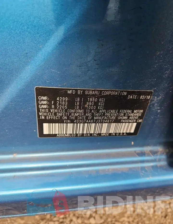 4S3GTAA67J3734617 Photo# 12