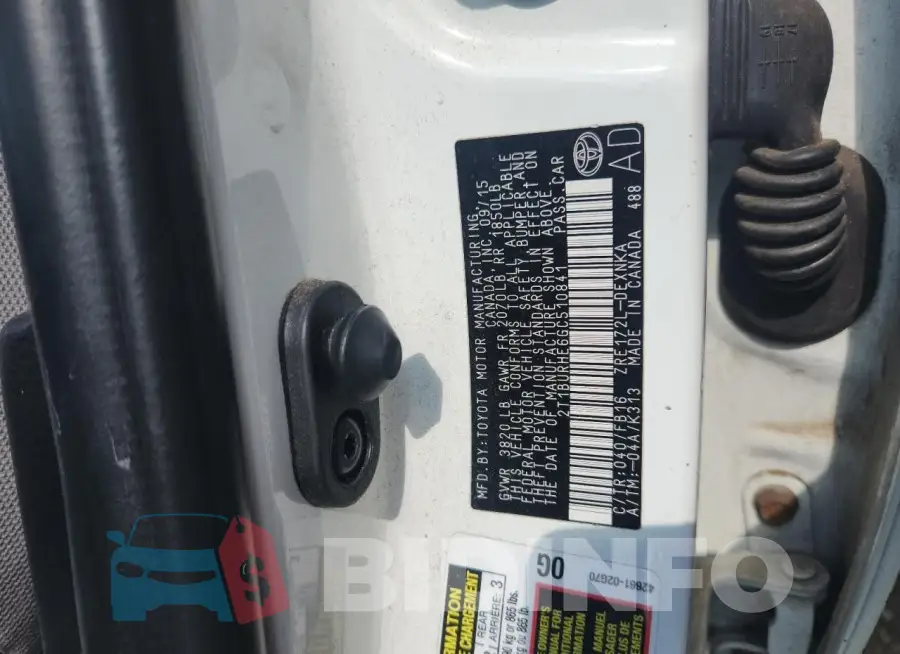 2T1BURHE6GC510841 Photo# 12