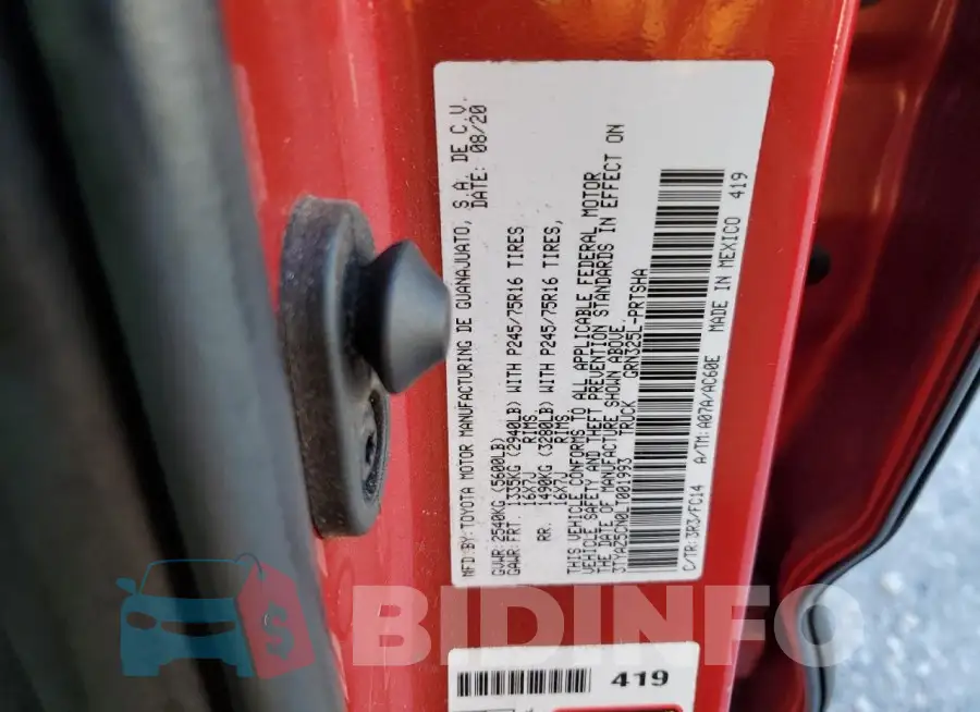 3TYAZ5CN0LT001993 Photo# 13