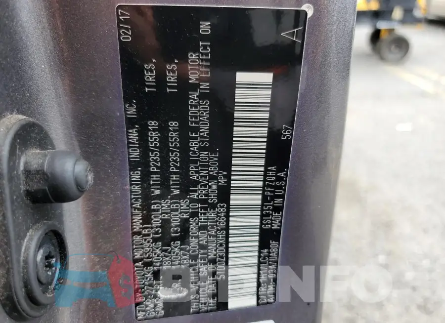 5TDDZ3DCXHS166483 Photo# 13