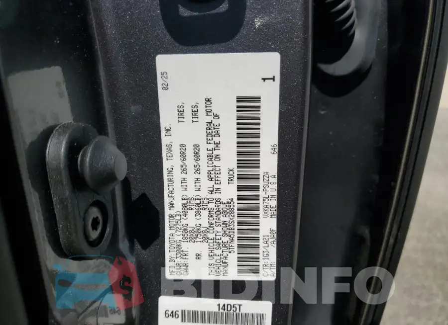 5TFNA5DB3SX288554 Photo# 12