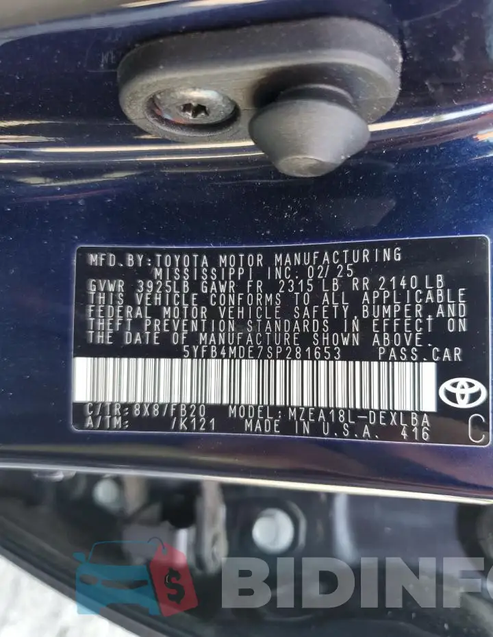 5YFB4MDE7SP281653 Photo# 12