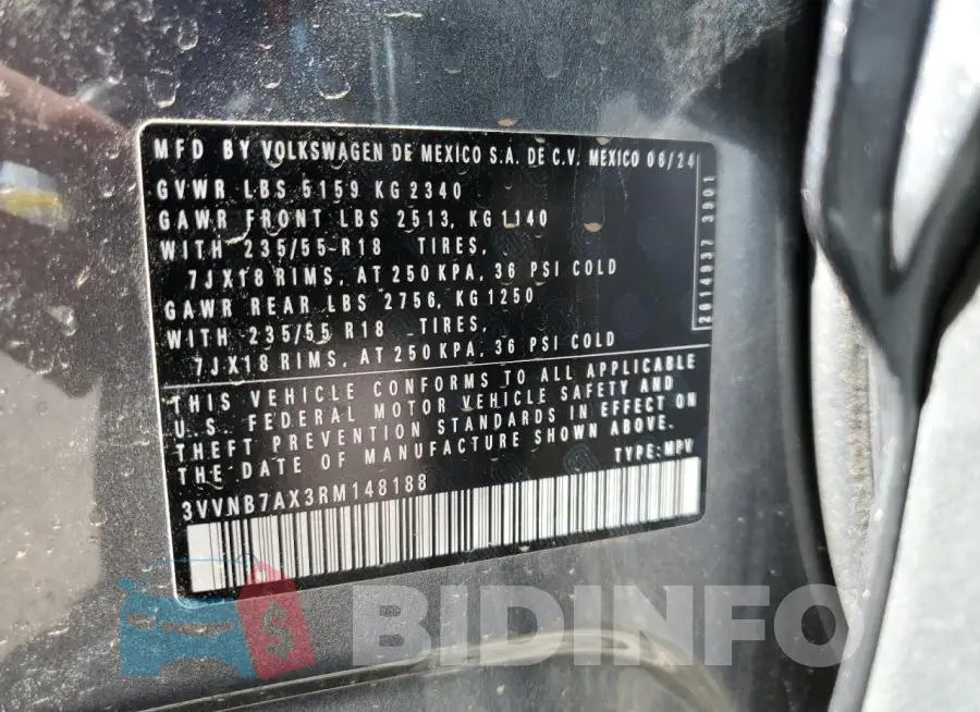 3VVNB7AX3RM148188 Photo# 13