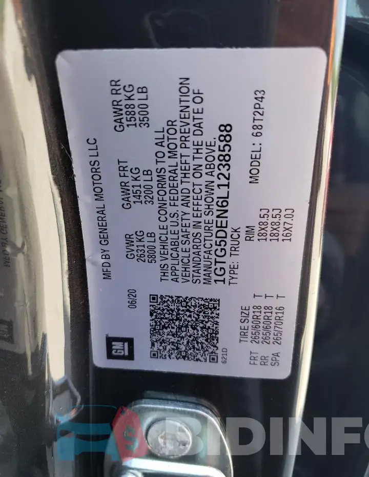 1GTG5DEN6L1238588 Photo# 12