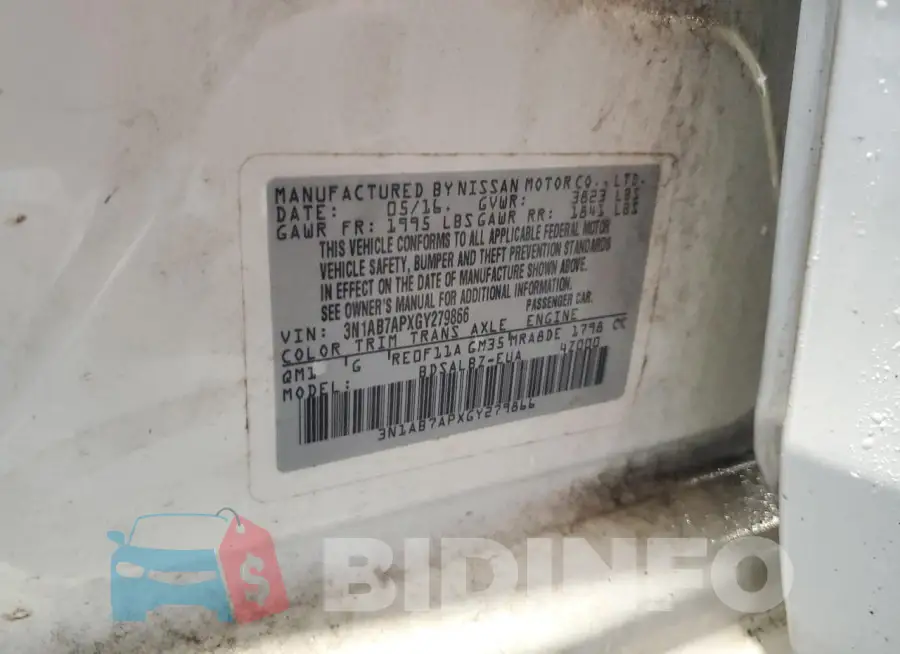 3N1AB7APXGY279866 Photo# 13