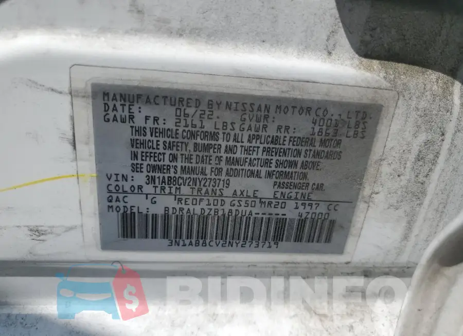 3N1AB8CV2NY273719 Photo# 12