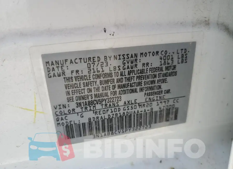 3N1AB8CV5PY322723 Photo# 12