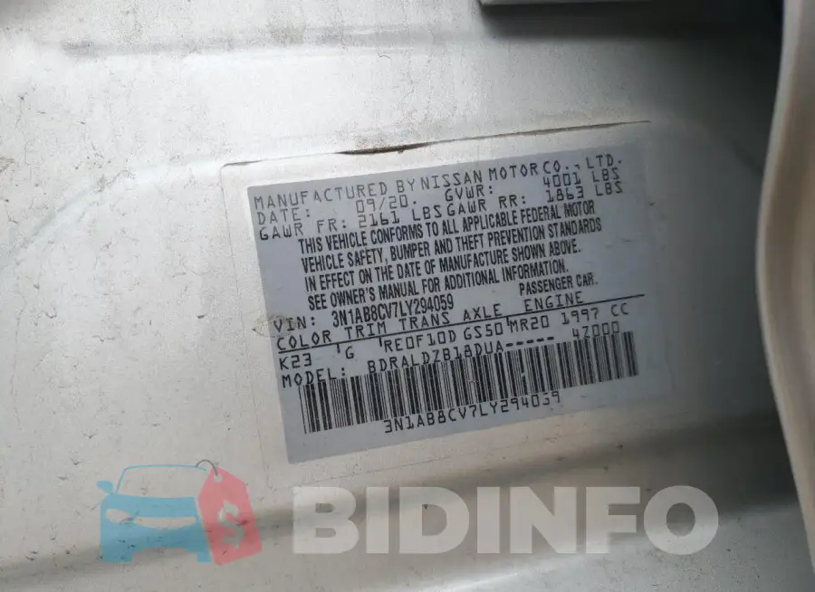 3N1AB8CV7LY294059 Photo# 12