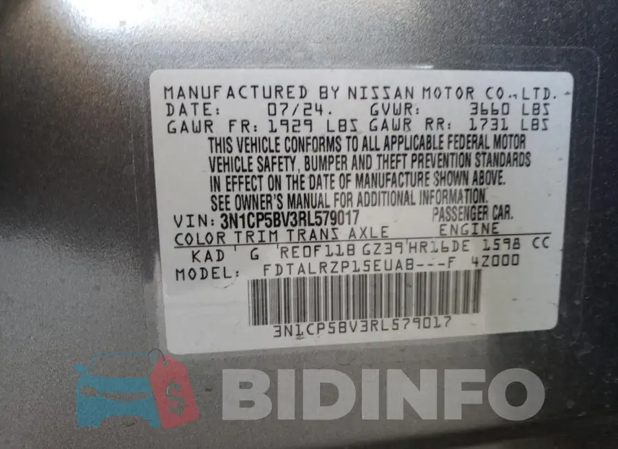 3N1CP5BV3RL579017 Photo# 14