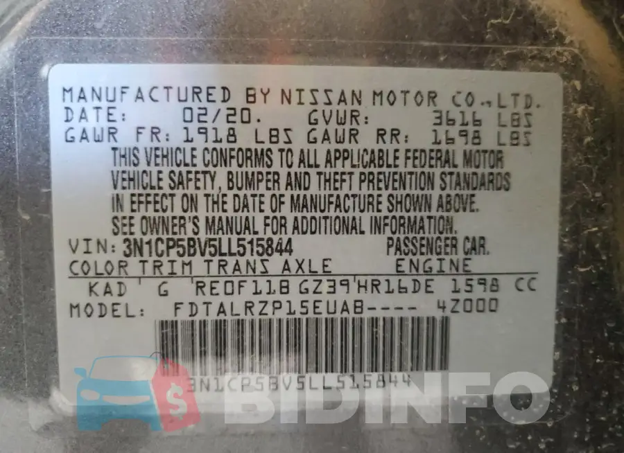 3N1CP5BV5LL515844 Photo# 12