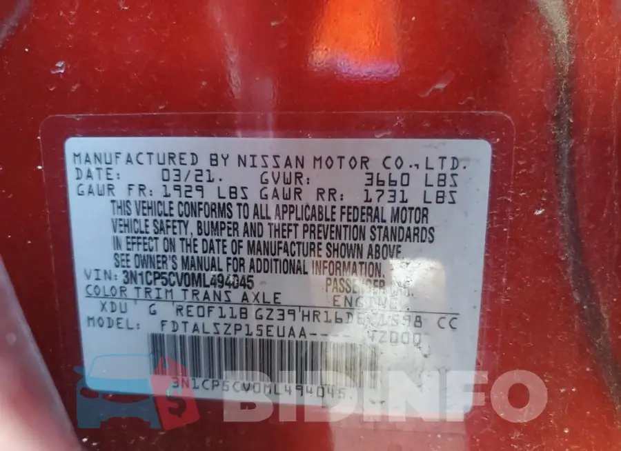 3N1CP5CV0ML494045 Photo# 12