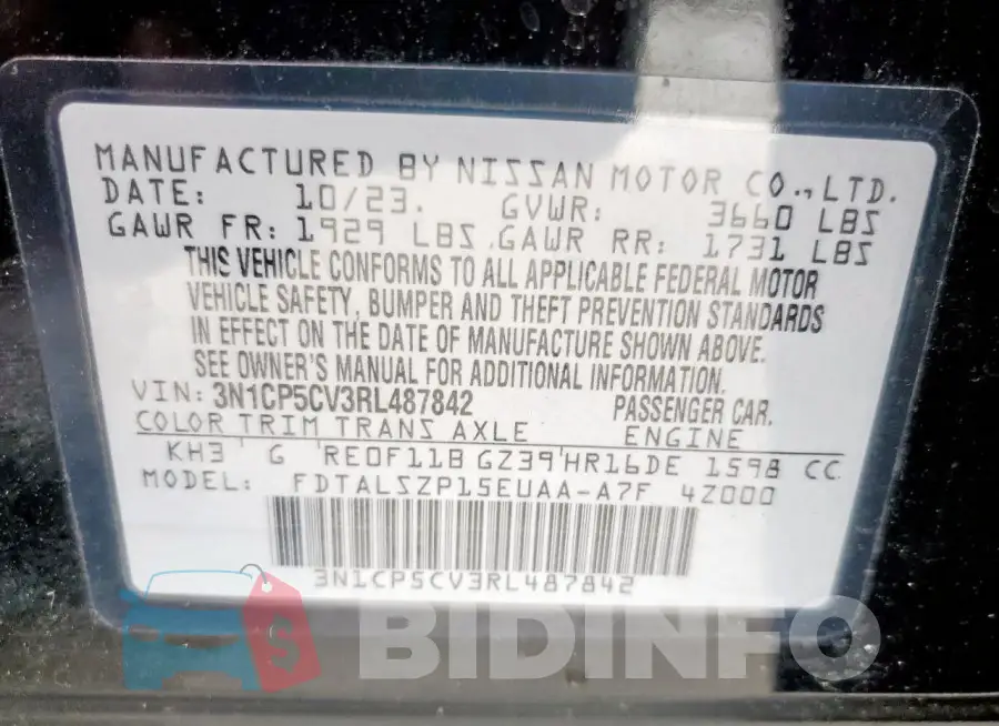 3N1CP5CV3RL487842 Photo# 13