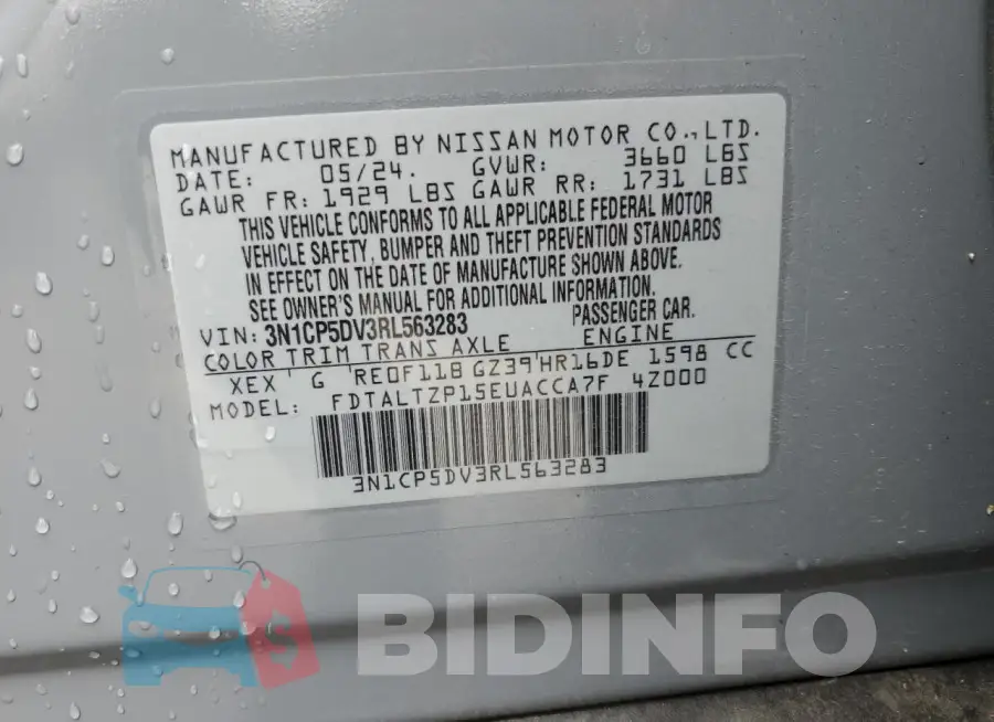 3N1CP5DV3RL563283 Photo# 12