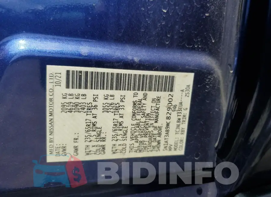 5N1AT3AB9MC829002 Photo# 12