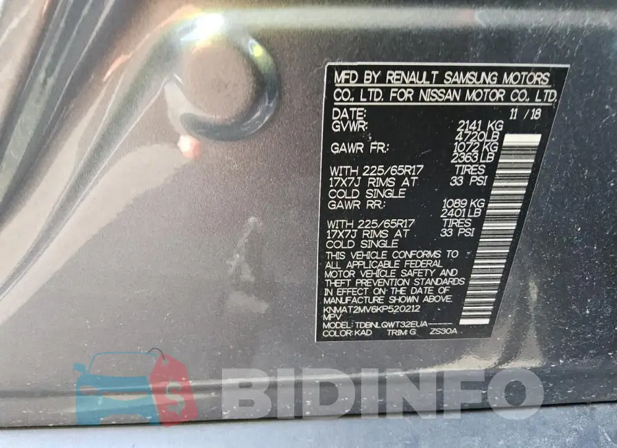 KNMAT2MV6KP520212 Photo# 13