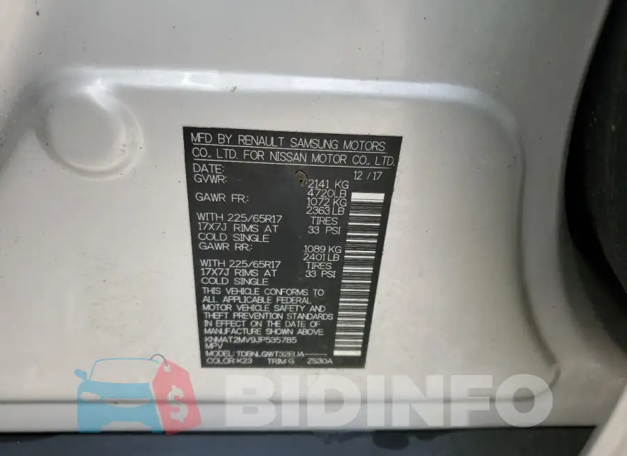 KNMAT2MV9JP535785 Photo# 13