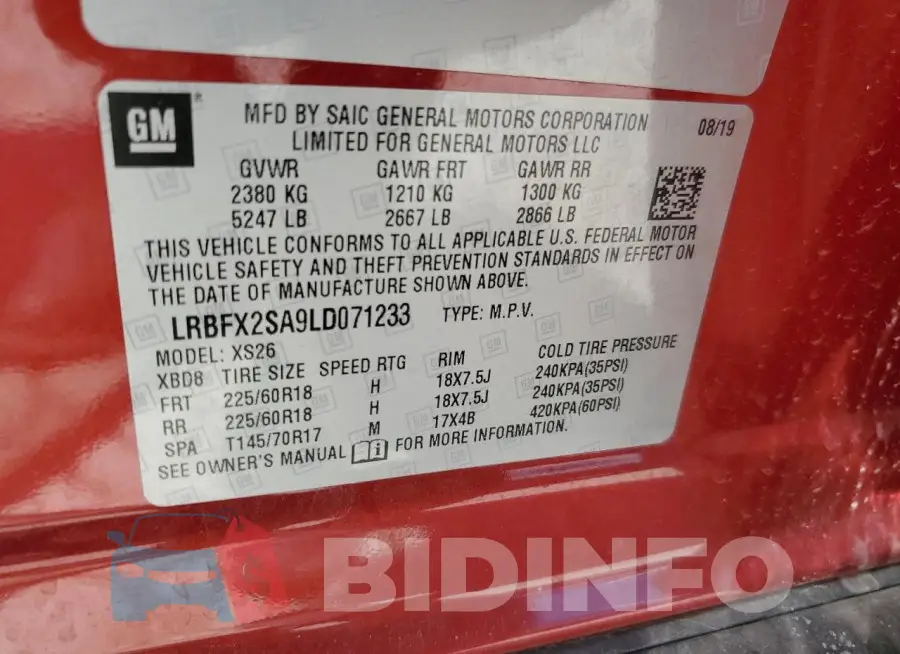 LRBFX2SA9LD071233 Photo# 14