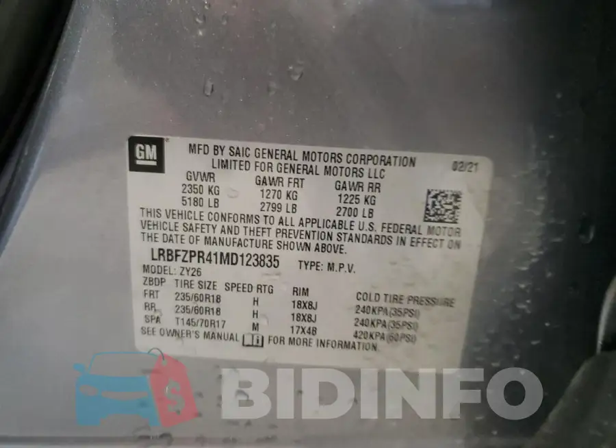 LRBFZPR41MD123835 Photo# 13