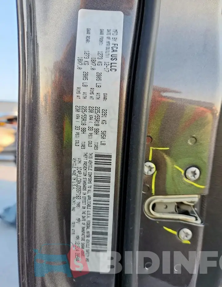1C4PJLCBXJD557163 Photo# 12