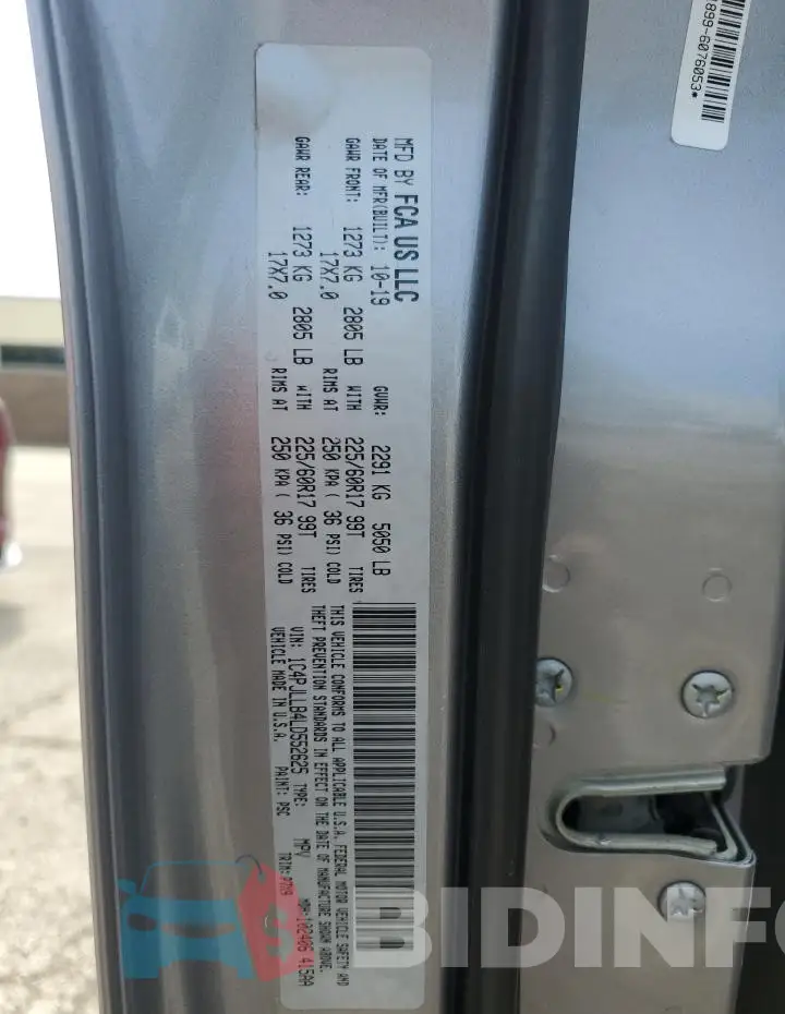 1C4PJLLB4LD552625 Photo# 13