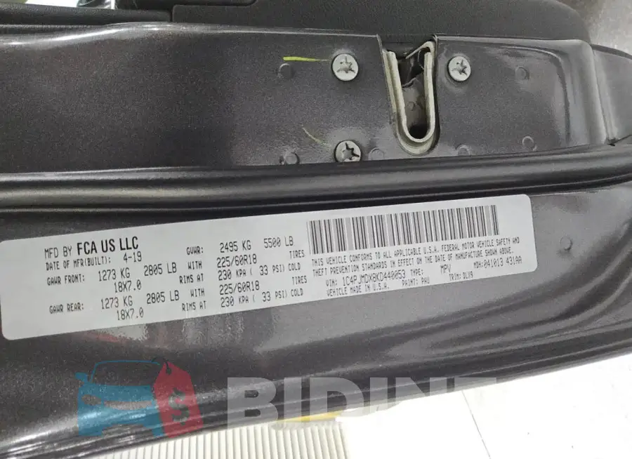 1C4PJMDX8KD440053 Photo# 13