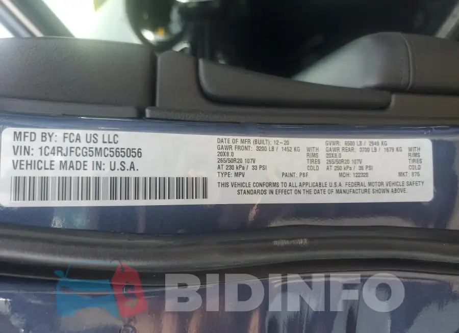 1C4RJFCG5MC565056 Photo# 14