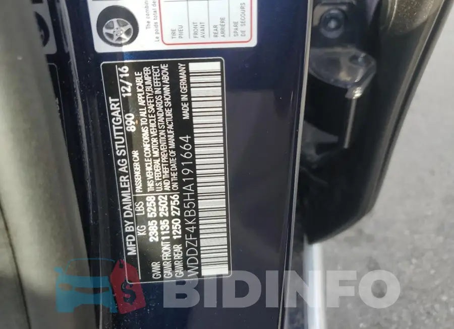 WDDZF4KB5HA191664 Photo# 12