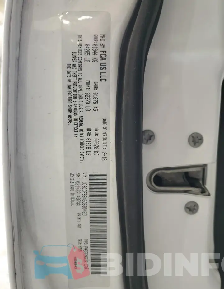 1C3CDFBB4GD689423 Photo# 12