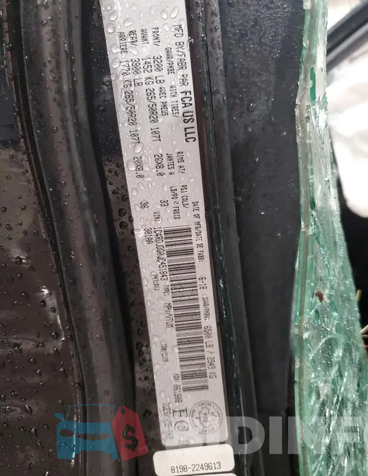 1C4RDJDG0JC451843 Photo# 12