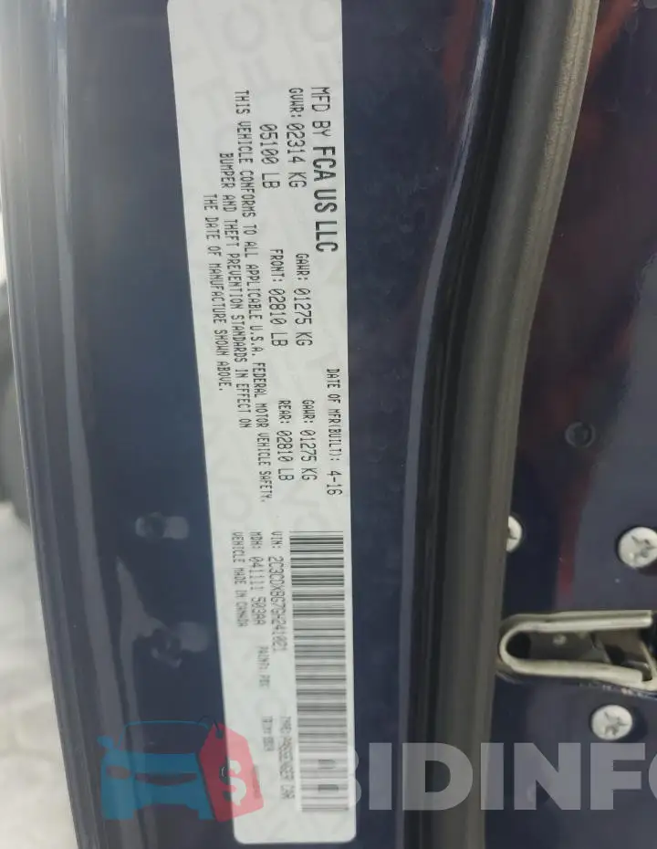 2C3CDXBG7GH241021 Photo# 12