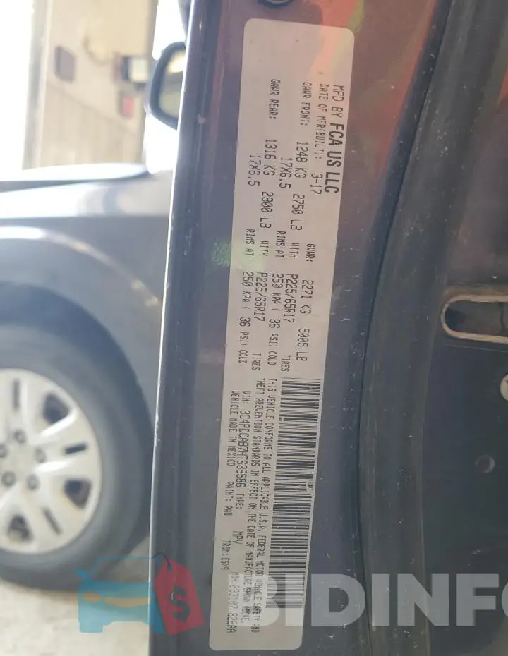 3C4PDCAB7HT638586 Photo# 13
