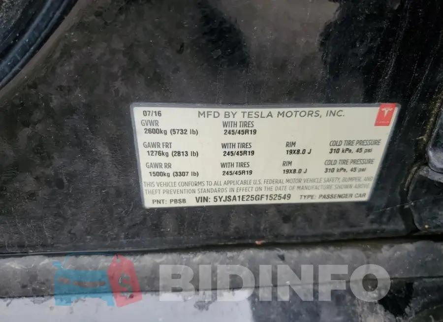 5YJSA1E25GF152549 Photo# 13