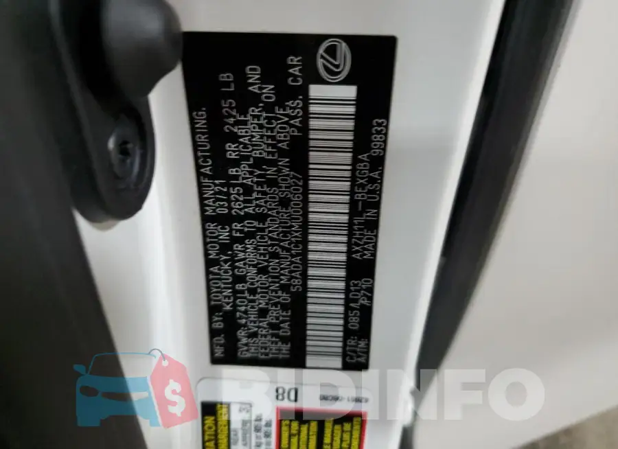 58ADA1C1XMU006027 Photo# 12