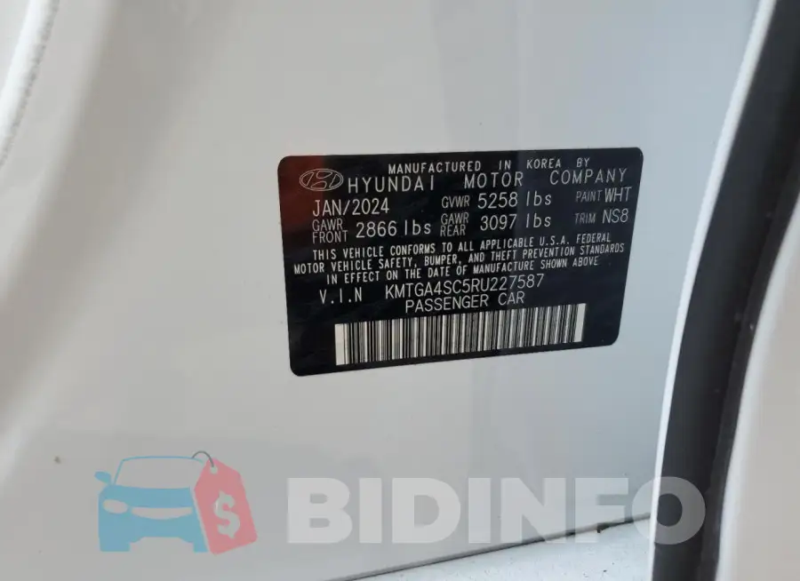 KMTGA4SC5RU227587 Photo# 12