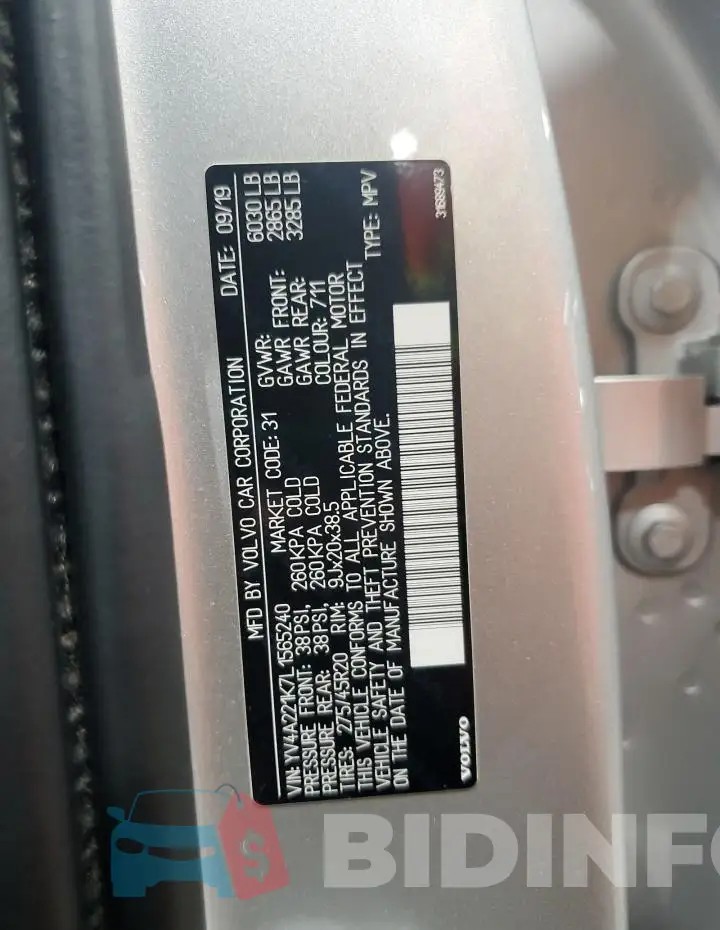 YV4A221K7L1565240 Photo# 13
